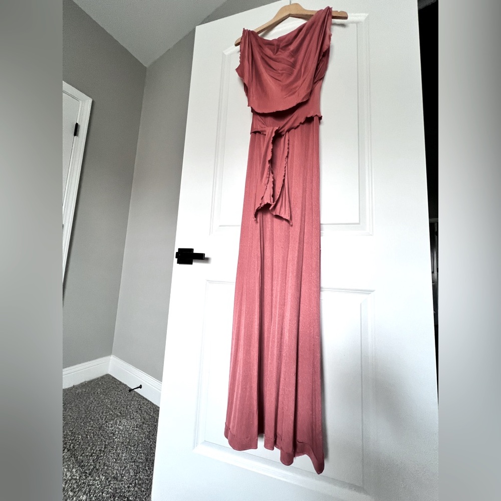 Vintage Grecian art nouveau, drape gown dress